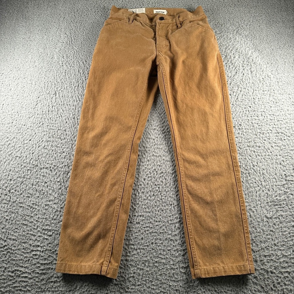 Taylor‎ Stitch Tuff Duck Pants Mens 28 Work Pant Straight Leg Brown Hemp Blend